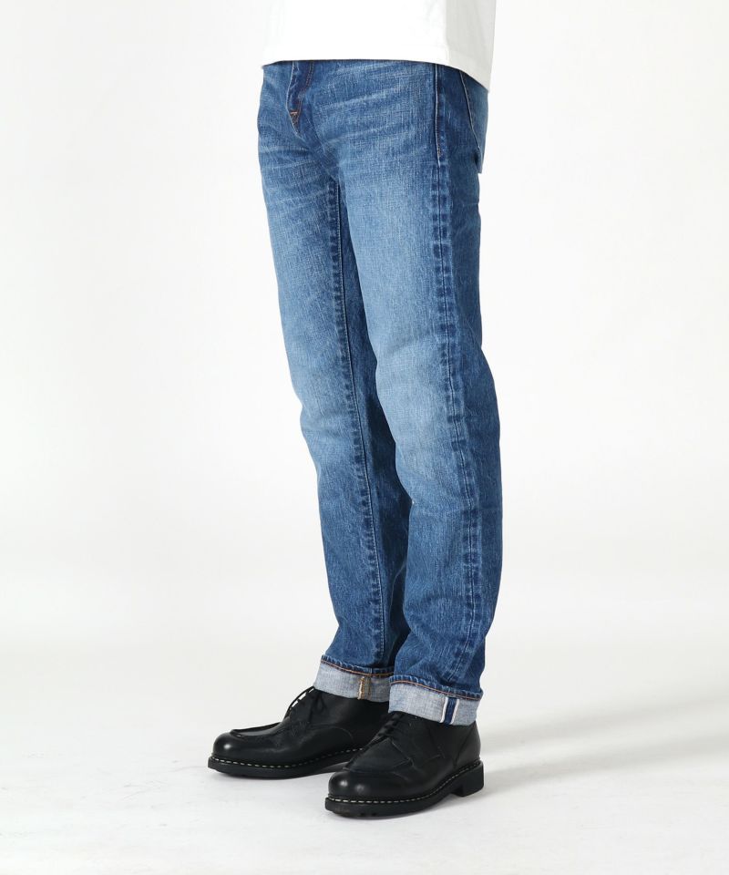 JAPAN BLUE JEANS J301(MID) ストレートモデル 14.8oz ハードデニム セルヴィッチ Aging Wash