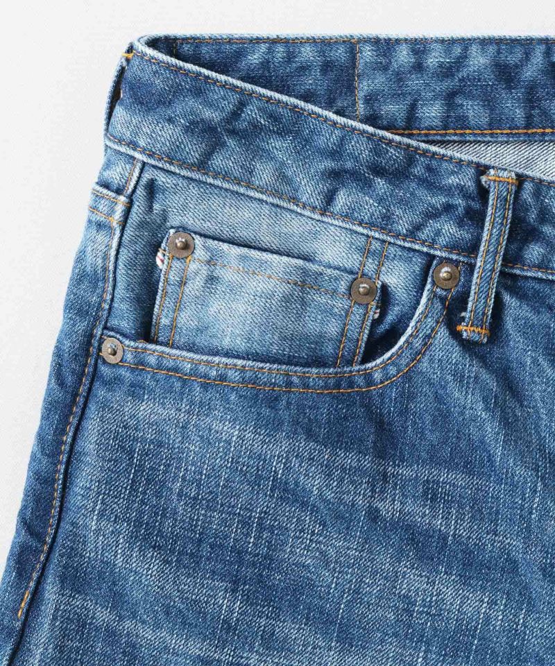 JAPAN BLUE JEANS J301(MID) ストレートモデル 14.8oz ハードデニム セルヴィッチ Aging Wash