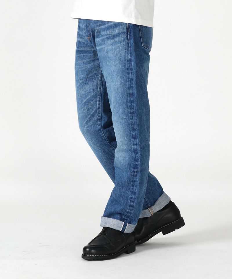 JAPAN BLUE JEANS J401(MID) クラシックストレートモデル 14.8oz ハードデニム セルヴィッチ Aging Wash