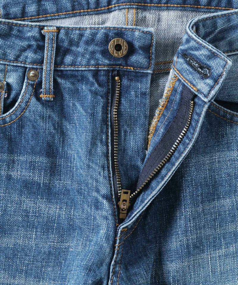 JAPAN BLUE JEANS J401(MID) クラシックストレートモデル 14.8oz ハードデニム セルヴィッチ Aging Wash