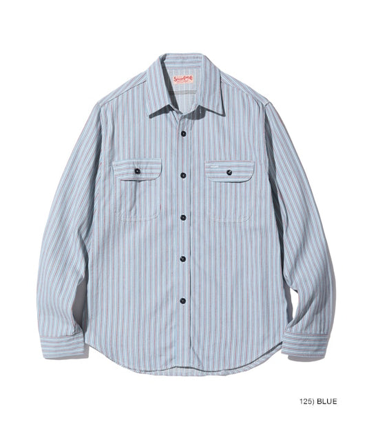 SUGAR CANE シュガーケイン Lot No. SC29146 / DOBBY STRIPE WORK SHIRT (LONG SLEEVE)