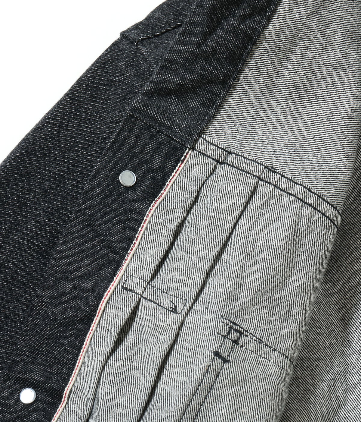 SUGAR CANE シュガーケイン Lot No. SC15650 / 14.25oz. BLACK DENIM JACKET 1953 MODEL