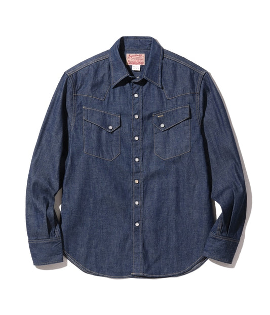 SUGAR CANE シュガーケイン Lot No. SC28190 / BLUE DENIM WESTERN SHIRT