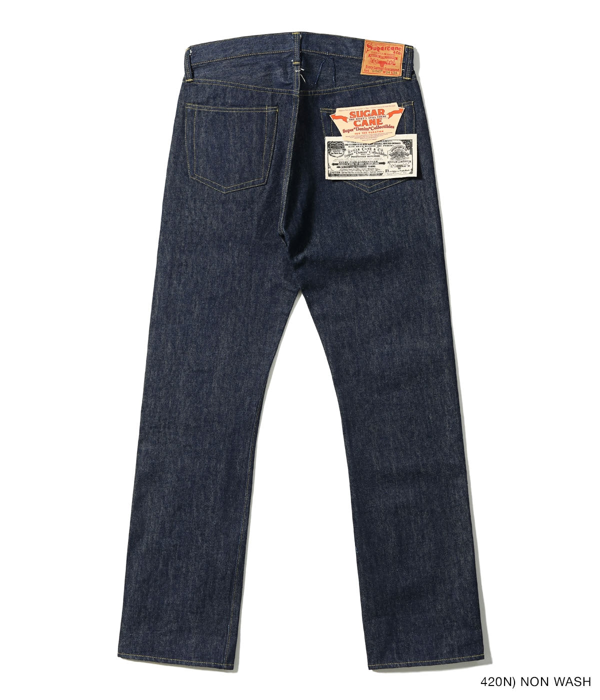 SUGAR CANE シュガーケイン Lot No. SC49001 / SUGAR CANE Super “Denim” Collectibles #01 14oz. BLUE DENIM WAIST OVERALLS “S1945” MODEL