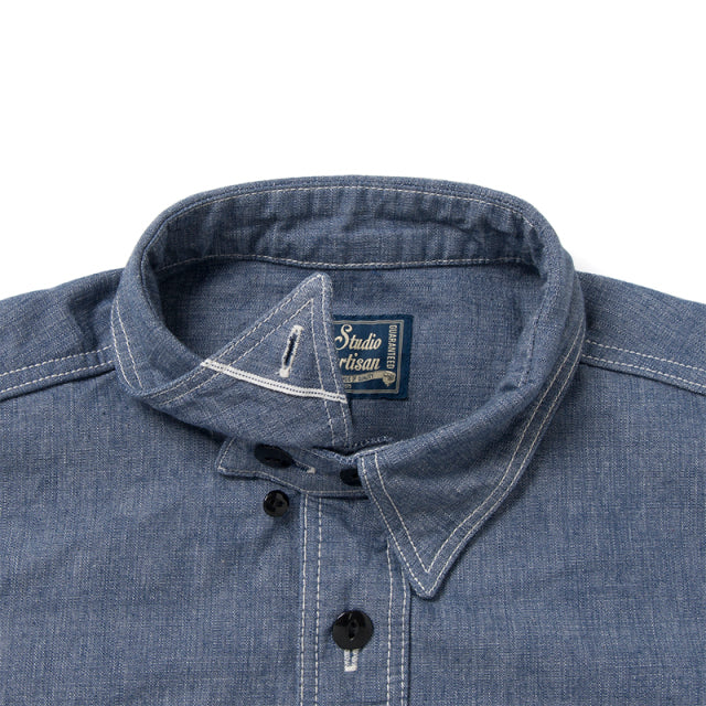 STUDIO D’ARTISAN ダルチザン シャンブレー半袖ワークシャツ【5333A-S】