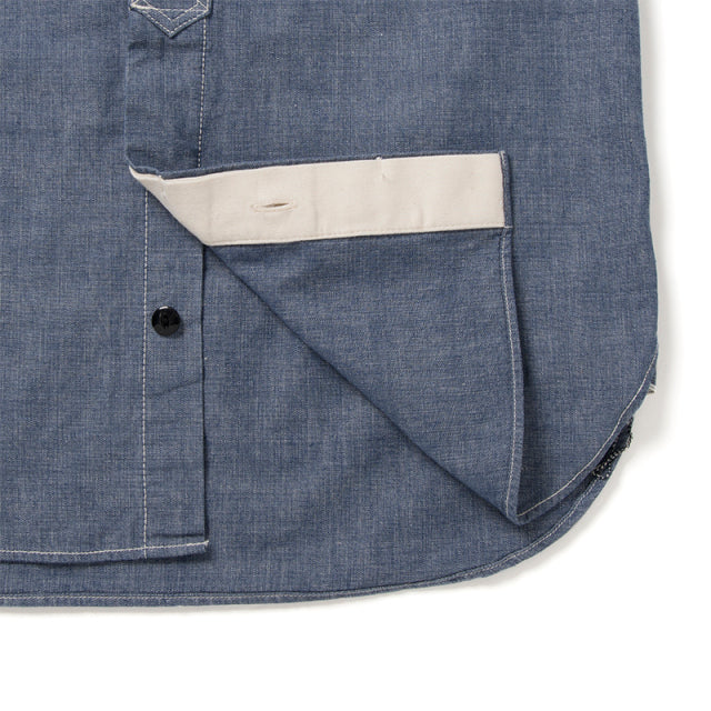 STUDIO D’ARTISAN ダルチザン シャンブレー半袖ワークシャツ【5333A-S】