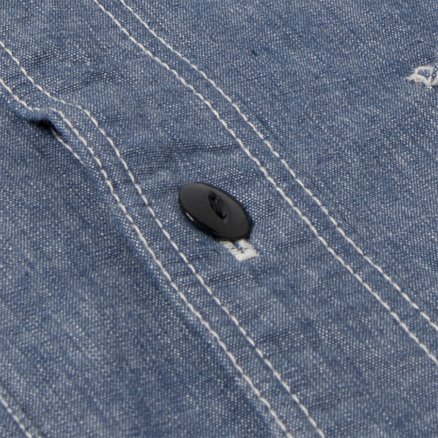 STUDIO D’ARTISAN ダルチザン シャンブレー半袖ワークシャツ【5333A-S】