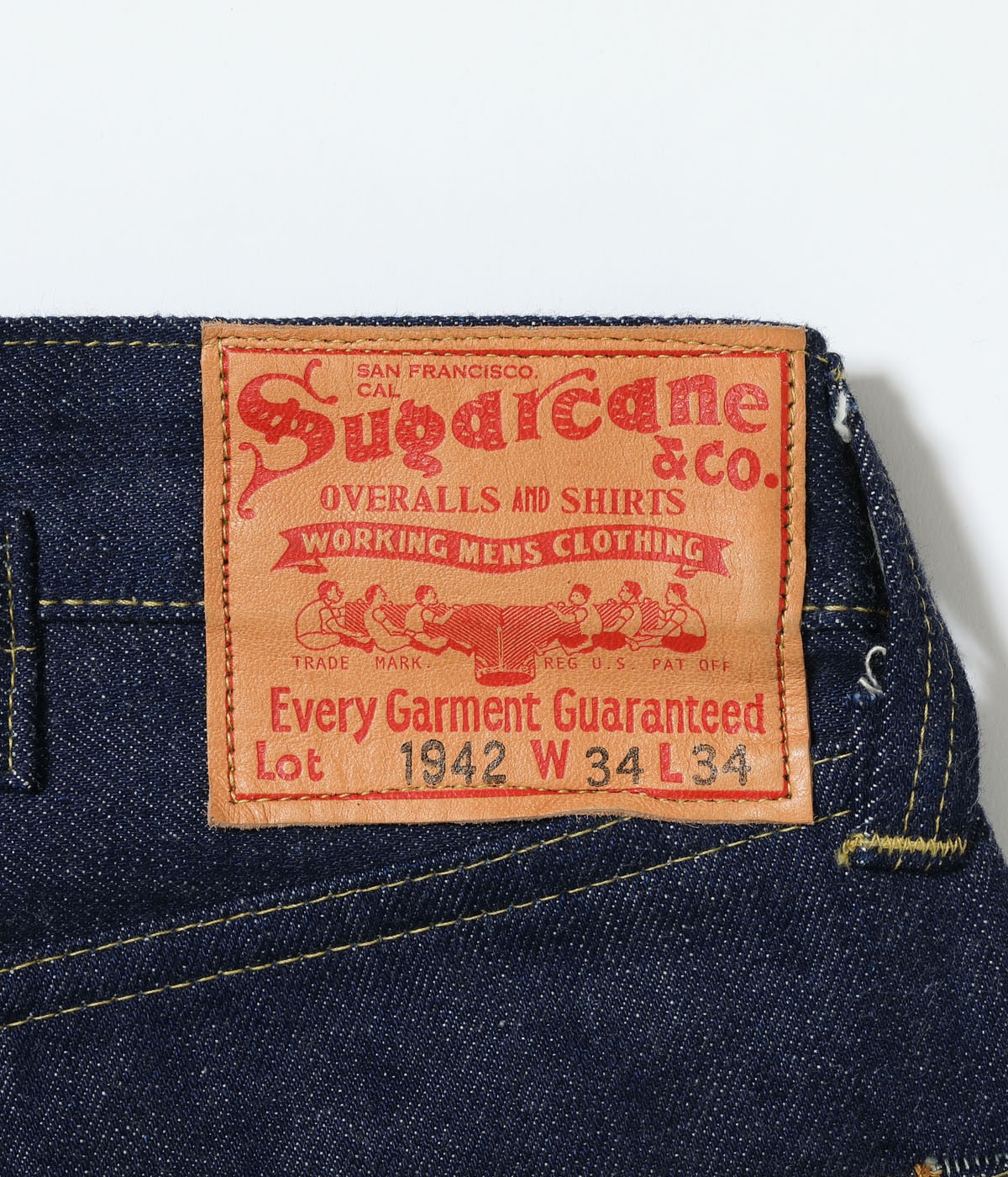SUGAR CANE シュガーケイン Lot No. SC49005 / SUGAR CANE Super “Denim” Collectibles #05 14.25oz. BLUE DENIM WAIST OVERALLS “1942” MODEL