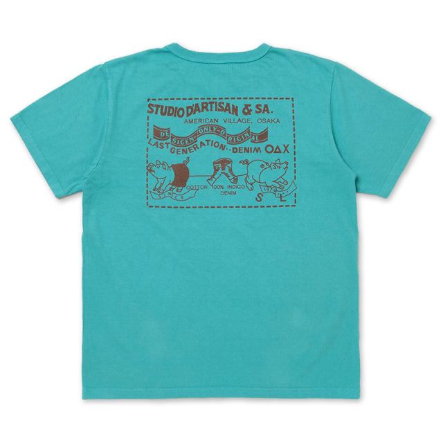 STUDIO D’ARTISAN ダルチザン USAコットンデニムポケットTシャツ【8161A】