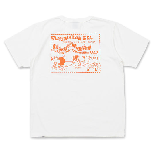 STUDIO D’ARTISAN ダルチザン USAコットンデニムポケットTシャツ【8161A】
