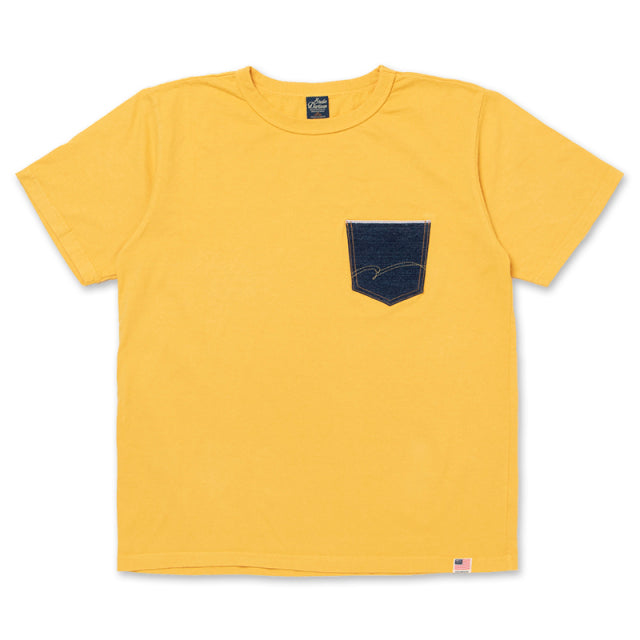 STUDIO D’ARTISAN ダルチザン USAコットンデニムポケットTシャツ【8161A】