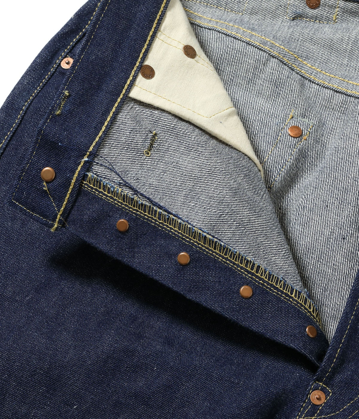 SUGAR CANE シュガーケイン Lot No. SC49005 / SUGAR CANE Super “Denim” Collectibles #05 14.25oz. BLUE DENIM WAIST OVERALLS “1942” MODEL