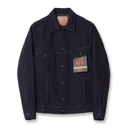 STUDIO D’ARTISAN ダルチザン 柿渋刺し子デニムジャケット【D4608】