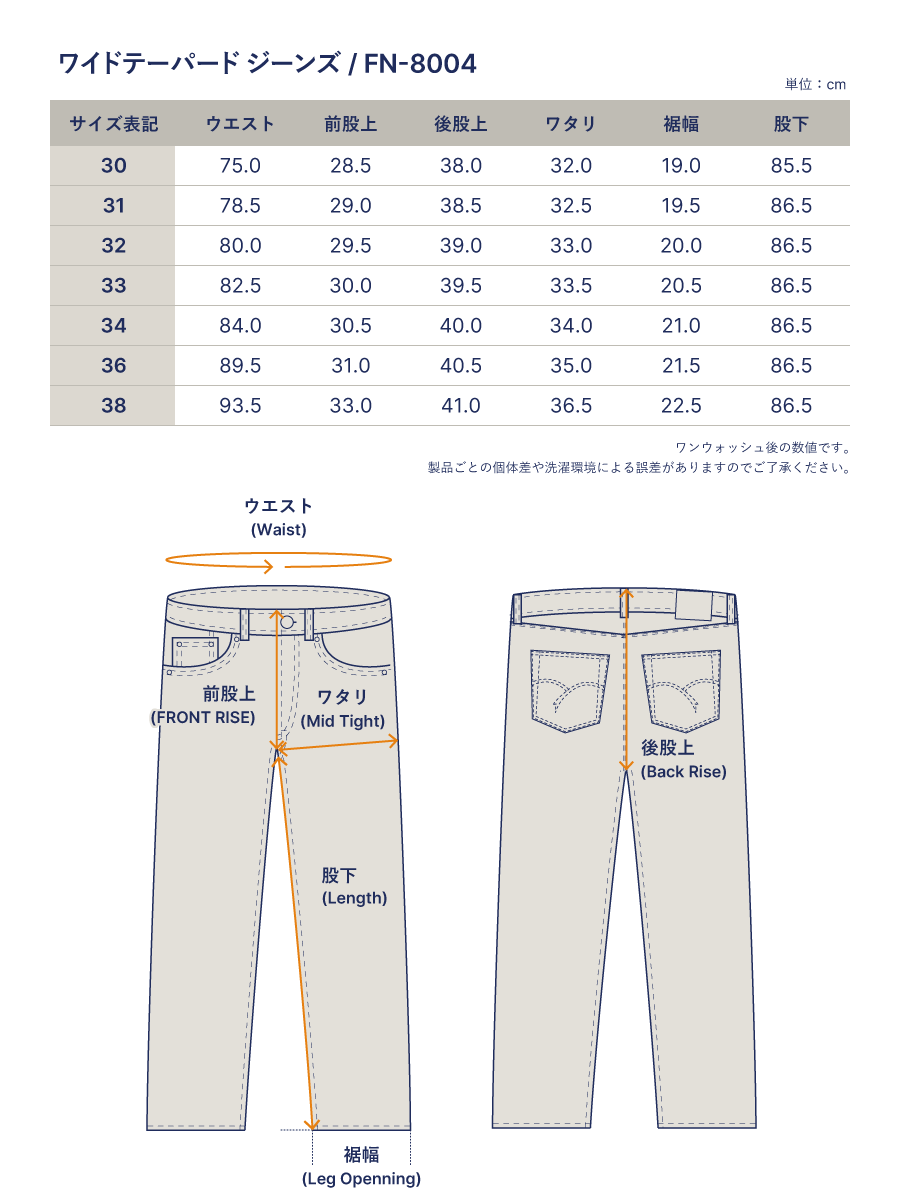 THE FLAT HEAD フラットヘッド 18oz ワイドテーパードジーンズ FN-8004