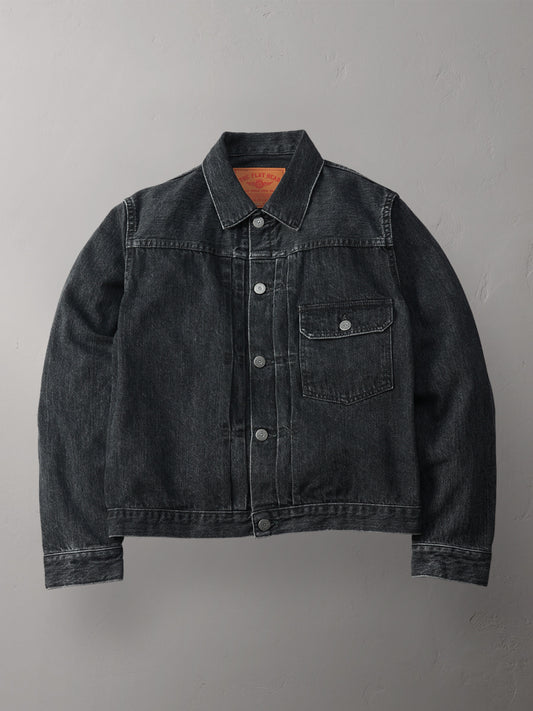 THE FLAT HEAD フラットヘッド 12.5oz 加工 ブラックデニムジャケット 40’sモデル FN-OJ-DB001C