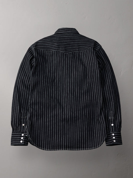 THE FLAT HEAD フラットヘッド 10oz デニム ウォバッシュ ウエスタンシャツ FN-SDW-701L