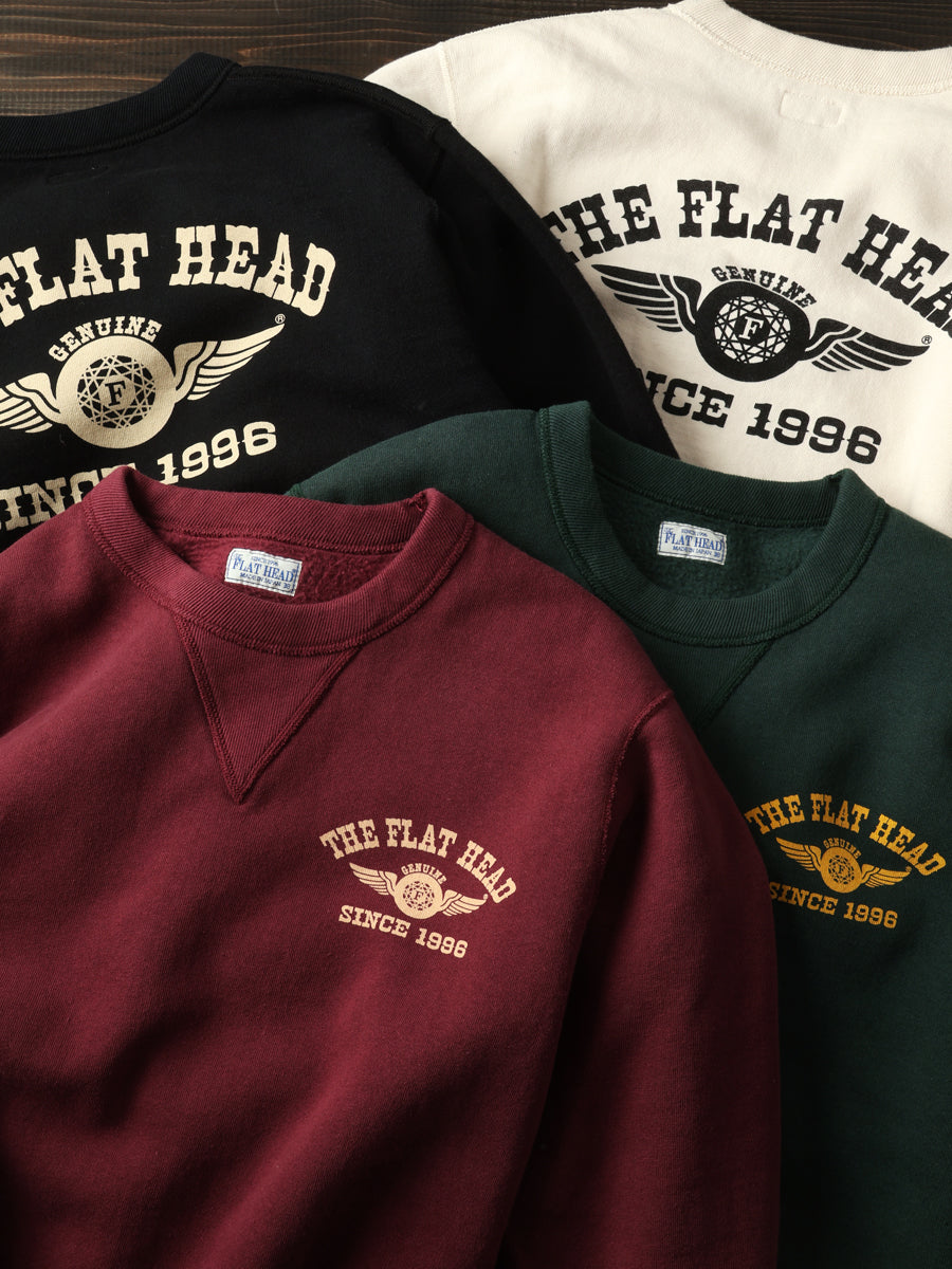 THE FLAT HEAD フラットヘッド クルーネックスウェット 裏起毛 FN-SWC-101
