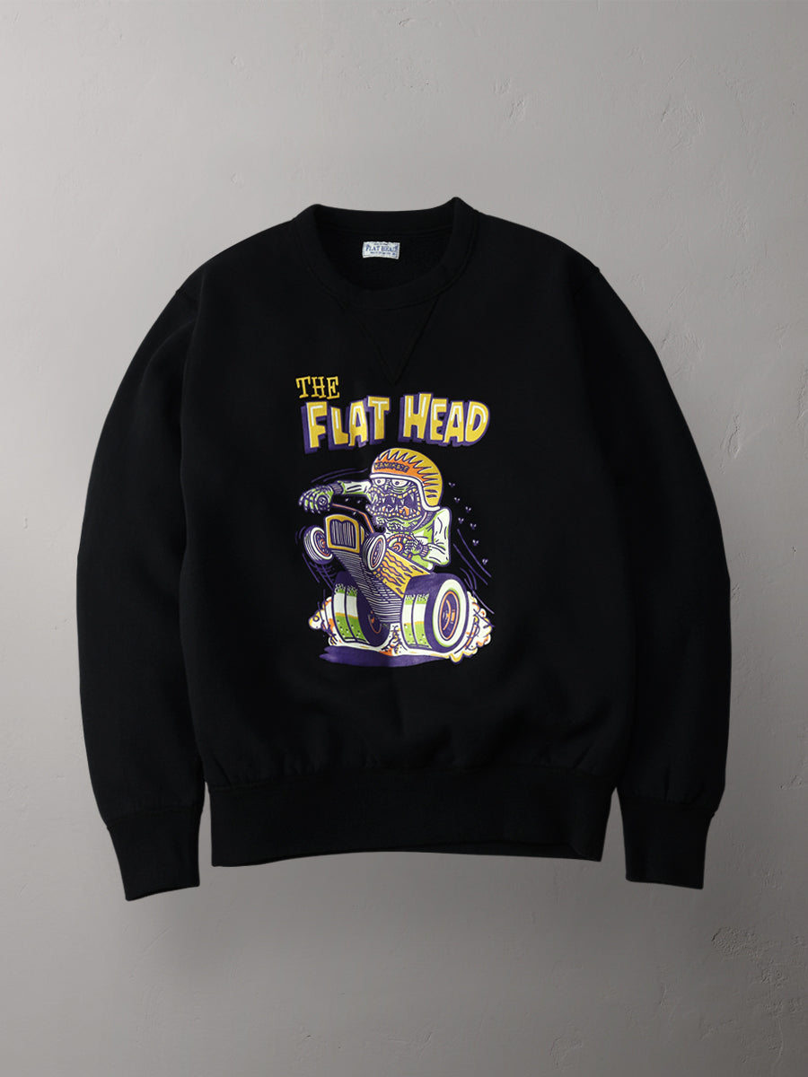 THE FLAT HEAD フラットヘッド クルーネックスウェット 裏起毛 FN-SWC-216
