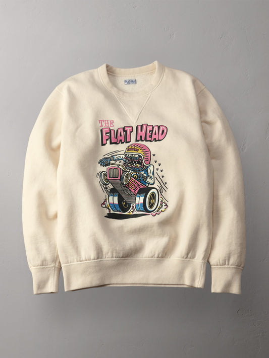 THE FLAT HEAD フラットヘッド クルーネックスウェット 裏起毛 FN-SWC-216