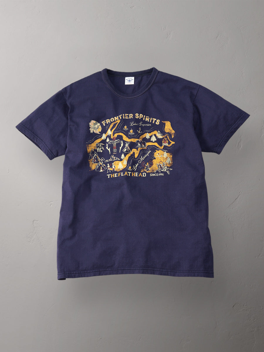 THE FLAT HEAD フラットヘッド 3本針の1本外し Tシャツ FN-THC-056
