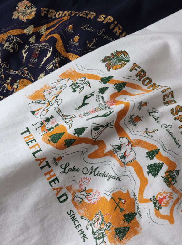THE FLAT HEAD フラットヘッド 3本針の1本外し Tシャツ FN-THC-056