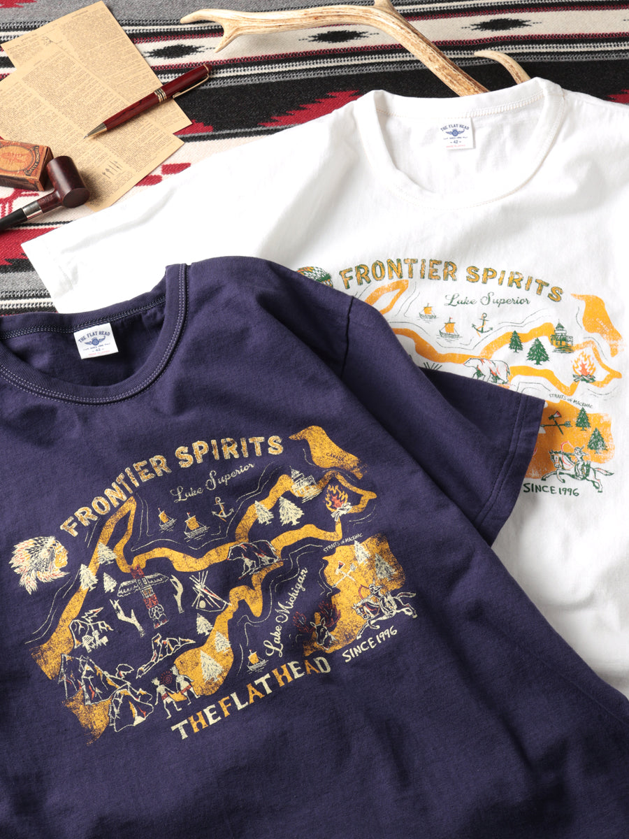 THE FLAT HEAD フラットヘッド 3本針の1本外し Tシャツ FN-THC-056