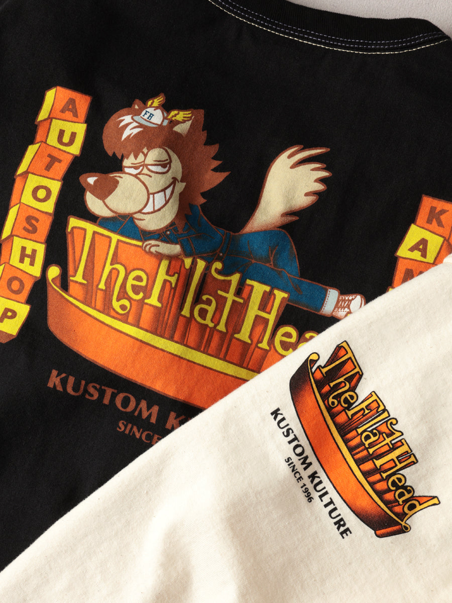 THE FLAT HEAD フラットヘッド 3本針の1本外し Tシャツ FN-THC-064