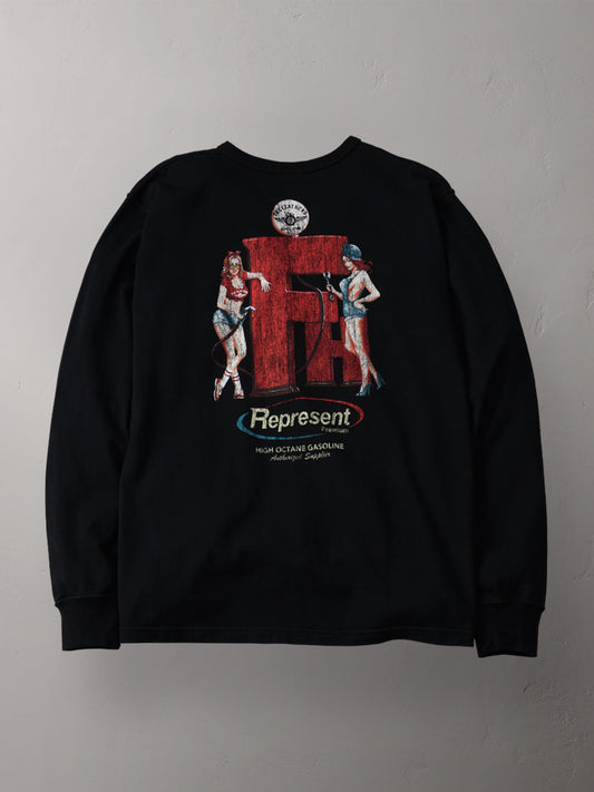 THE FLAT HEAD フラットヘッド 吊り生地 双糸 ロングスリーブTシャツ FN-TML-104