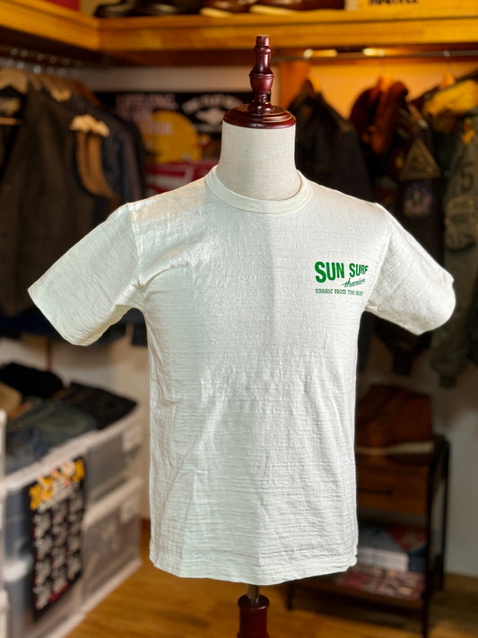 SUN SURF サンサーフ スラブヤーン 半袖 プリント Tシャツ ロゴ SS79378 (コピー)