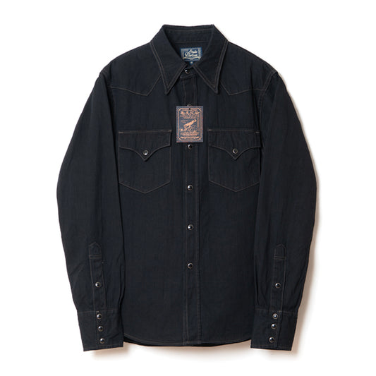 STUDIO D’ARTISAN ダルチザン 奄美泥染めインディゴデニムシャツ【SP-124】
