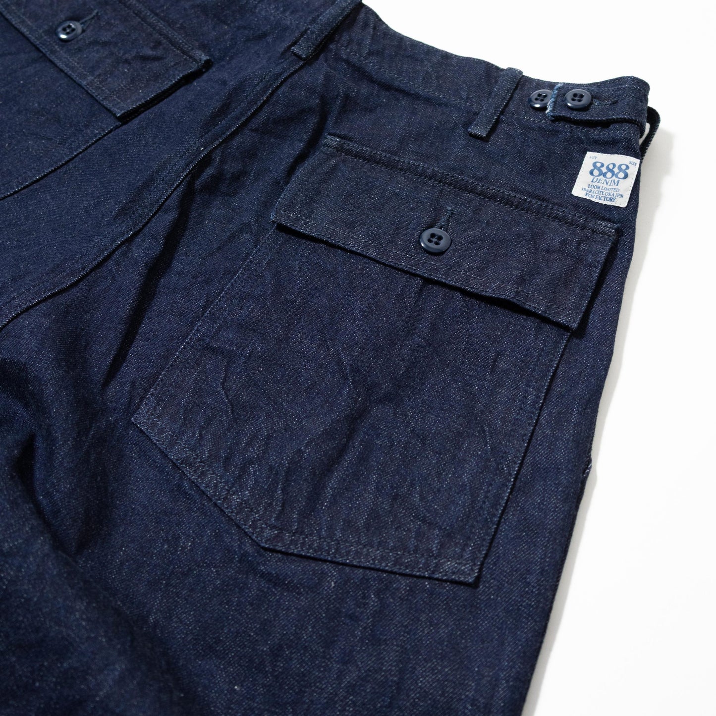 FOB FACTORY F0541 888 DENIM BAKER PANTS