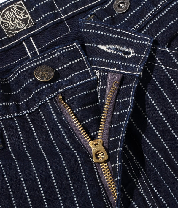 SUGAR CANE シュガーケーン  Lot No. SC51443 / FICTION ROMANCE 9oz. WABASH STRIPE ZIP FLY SHORTS