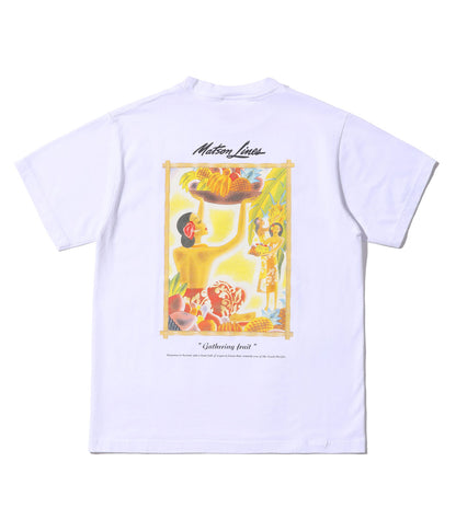 SUN SURF Sunsurf Short Sleeve Printed T-Shirt "GATHERING FRUIT" SS79351 [New for Spring/Summer 2024]