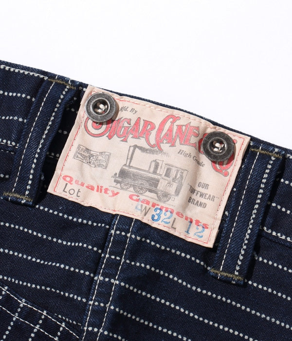 SUGAR CANE シュガーケーン  Lot No. SC51443 / FICTION ROMANCE 9oz. WABASH STRIPE ZIP FLY SHORTS