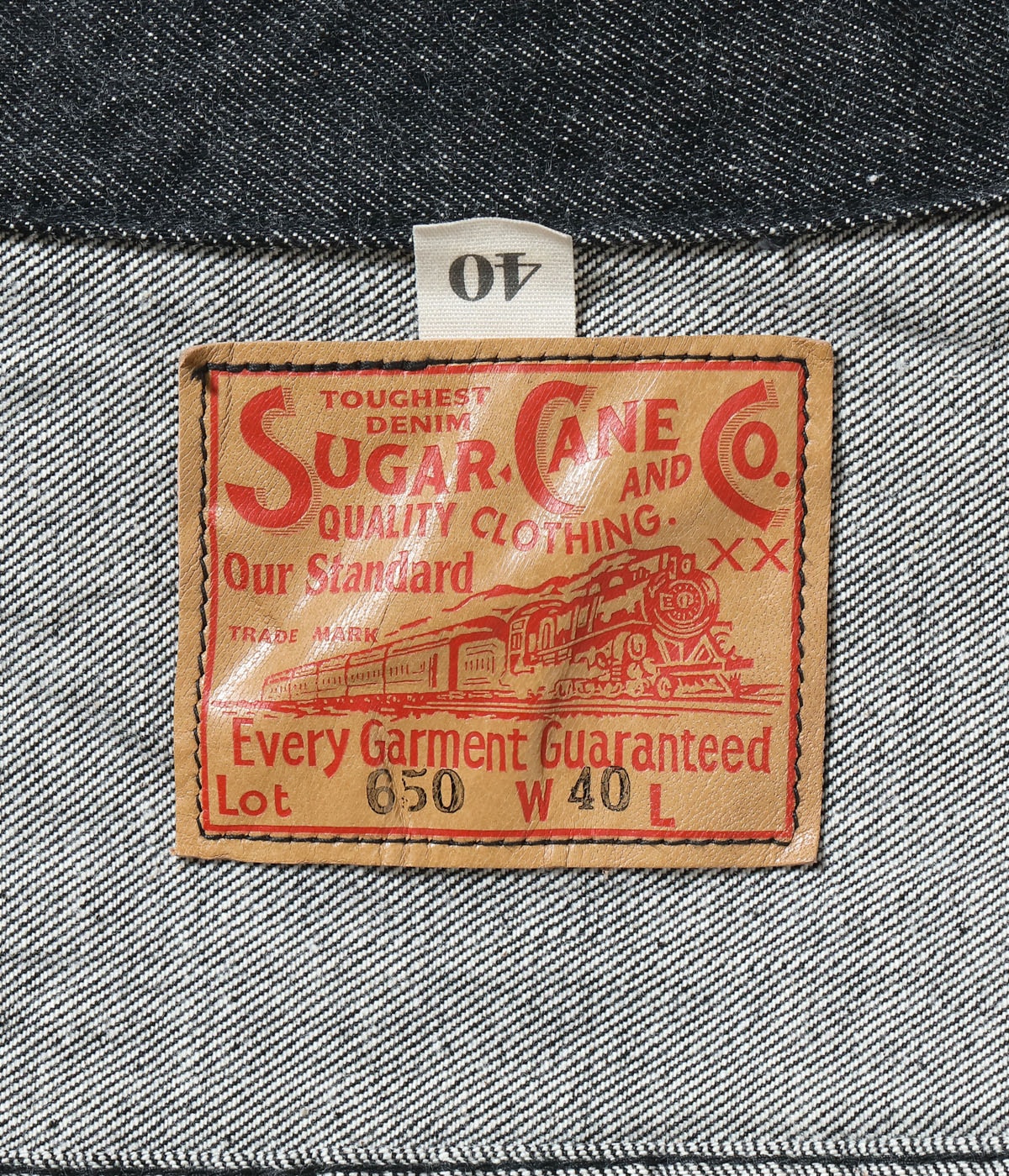 SUGAR CANE シュガーケイン Lot No. SC15650 / 14.25oz. BLACK DENIM JACKET 1953 MODEL