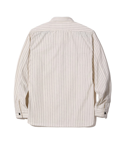 SUGAR CANE White Wabash Stripe Work Shirt SC27076-401