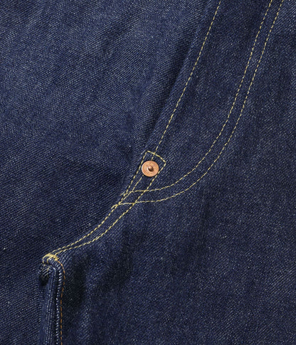 SUGAR CANE シュガーケイン  Lot No. SC49005 / SUGAR CANE Super “Denim” Collectibles #05 14.25oz. BLUE DENIM WAIST OVERALLS “1942” MODEL