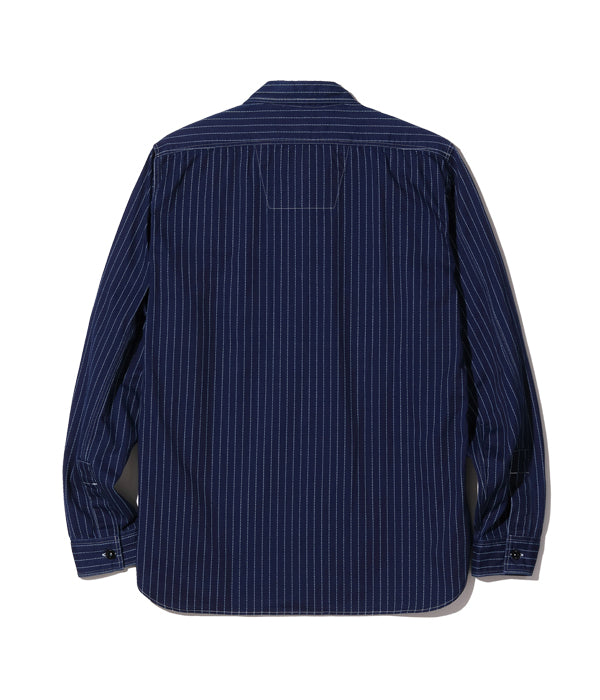 SUGAR CANE Wabash Stripe Work Shirt SC25551A