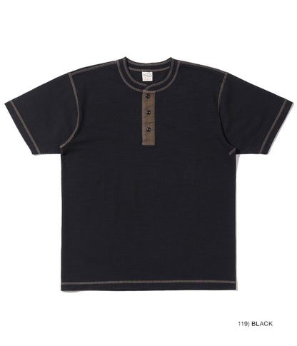 BUZZ RICKSON'S バズリクソンズ  半袖ミリタリー・ヘンリーネックTシャツ　“SLUB YARN HENLEY NECK T-SHIRT” BR79192