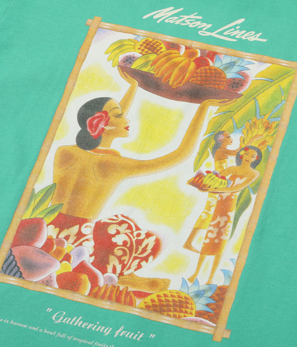 SUN SURF Sunsurf Short Sleeve Printed T-Shirt "GATHERING FRUIT" SS79351 [New for Spring/Summer 2024]