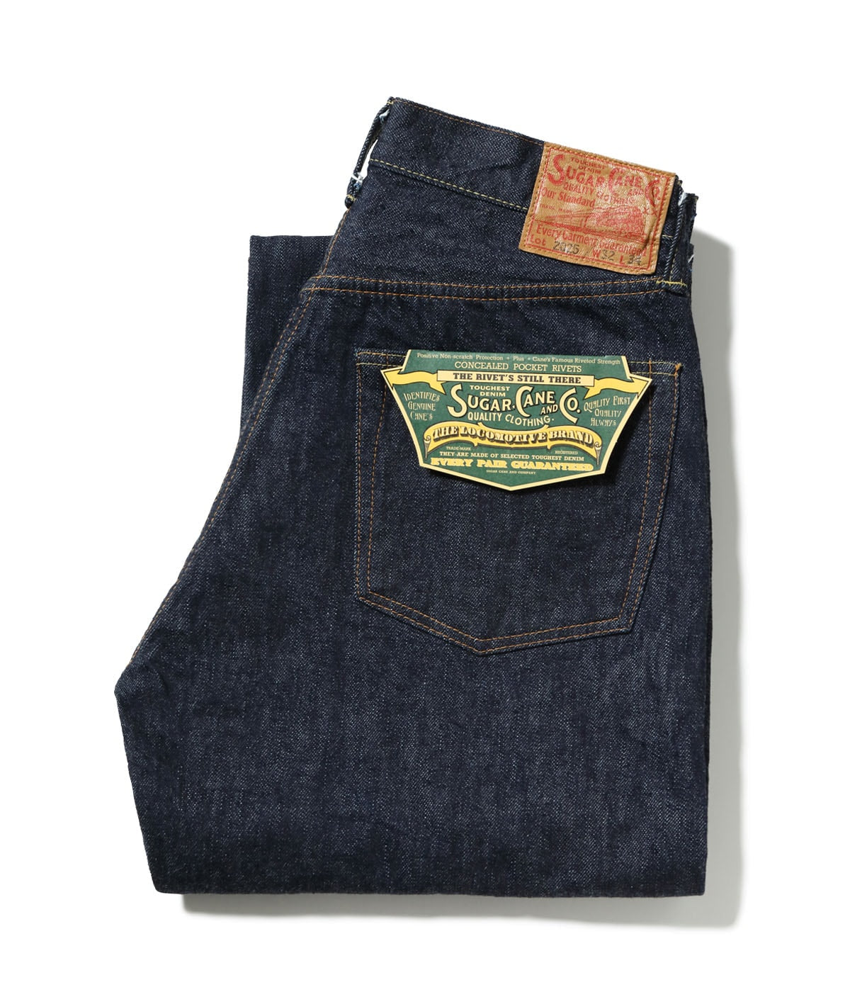 SUGAR CANE シュガーケイン Lot No. SC42025 / 13oz. DENIM WAIST OVERALLS 2025 MODEL (WIDE LEG)