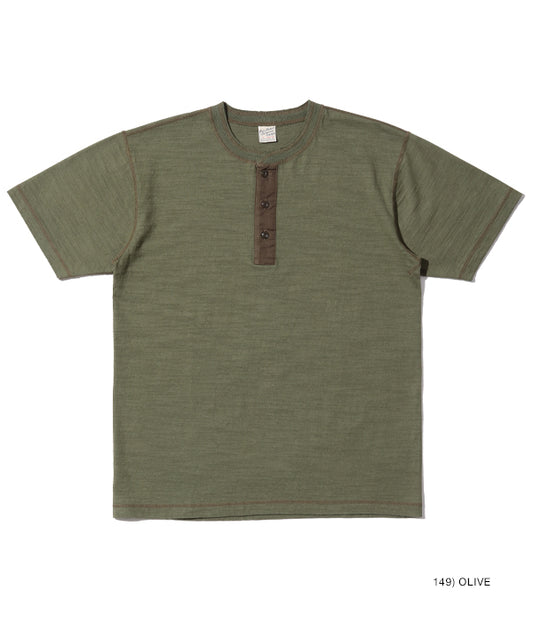 BUZZ RICKSON'S Buzz Rickson's short-sleeved military Henley neck T-shirt "SLUB YARN HENLEY NECK T-SHIRT" BR79192