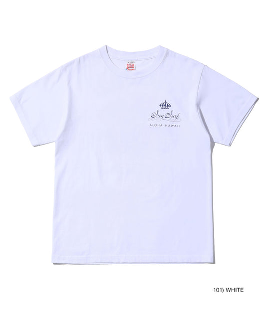 SUN SURF サンサーフ アロハ Tシャツ  マッキントッシュ ウクレレ 半袖Tシャツ  SS79350