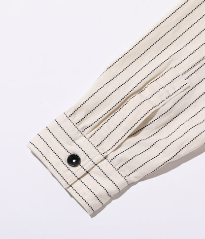 SUGAR CANE White Wabash Stripe Work Shirt SC27076-401