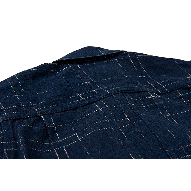 STUDIO D'ARTISAN D'artisan Disordered Kasuri Denim Jacket D4574