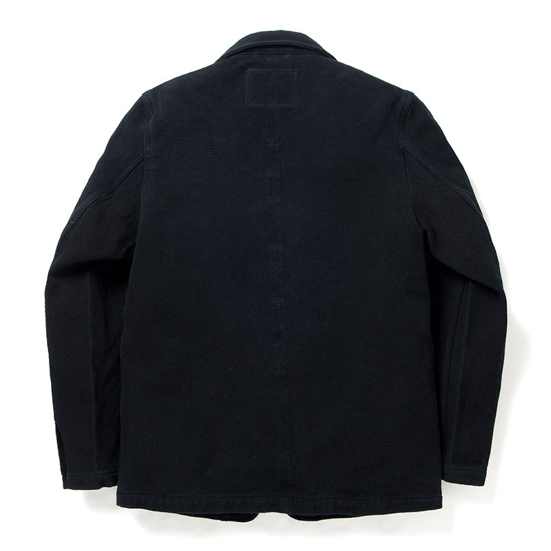 STUDIO D'ARTISAN Kyoto Black Montsuki Dyed Sashiko Jacket 4572