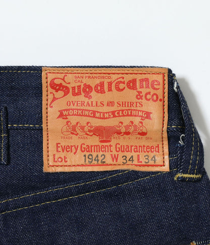 SUGAR CANE シュガーケイン  Lot No. SC49005 / SUGAR CANE Super “Denim” Collectibles #05 14.25oz. BLUE DENIM WAIST OVERALLS “1942” MODEL