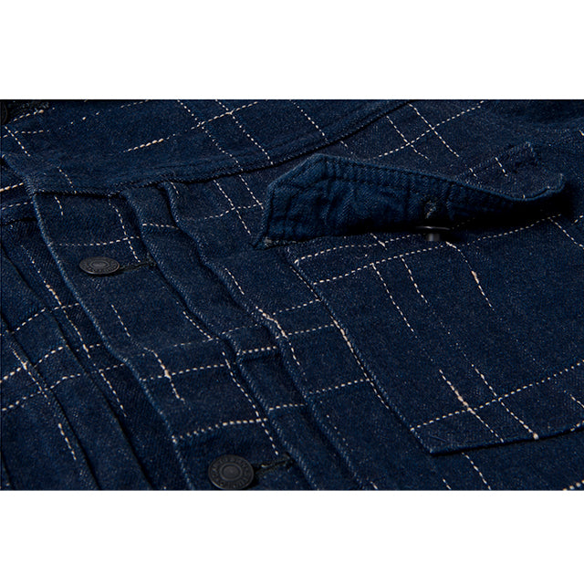 STUDIO D'ARTISAN D'artisan Disordered Kasuri Denim Jacket D4574