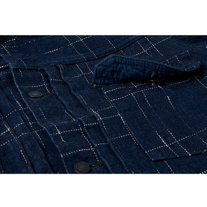 STUDIO D'ARTISAN D'artisan Disordered Kasuri Denim Jacket D4574