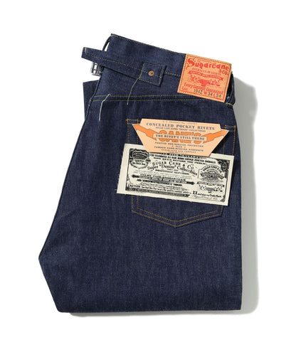 SUGAR CANE シュガーケイン  Lot No. SC49005 / SUGAR CANE Super “Denim” Collectibles #05 14.25oz. BLUE DENIM WAIST OVERALLS “1942” MODEL